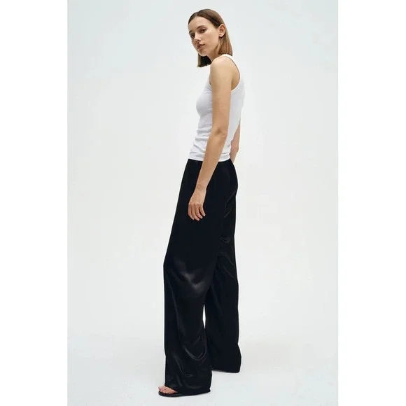 ENZA COSTA Textured Rib Sleeveless U Neck Tank Top Womens XS White Quite Luxury - Picture 2 of 16